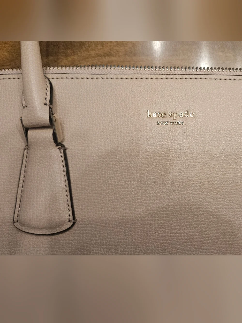 kate spade Light Pink Leather Laptop Carrier Satchel